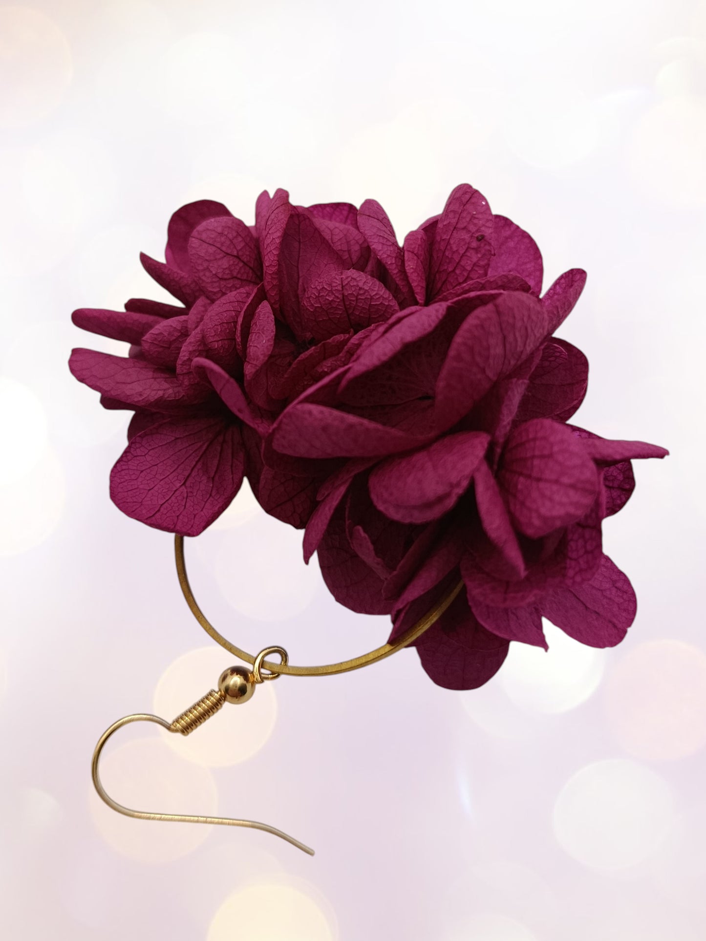 Créoles rose profond