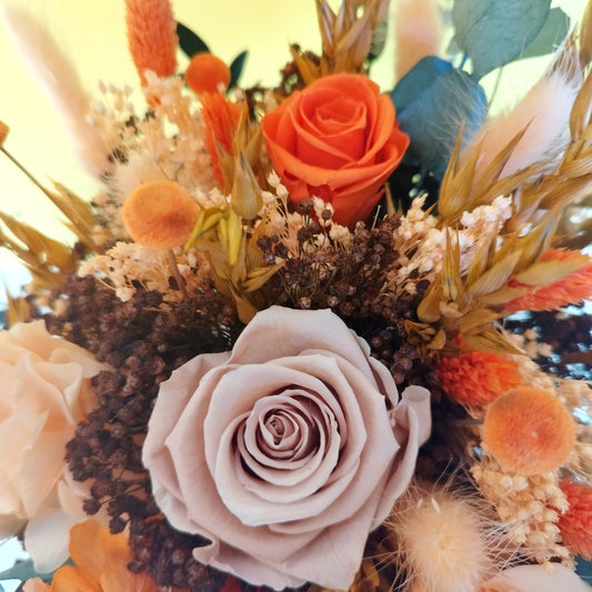 "Terre d'Amour"Bouquet de Mariée fleurs séchées mariage – Élégance Terracotta & Nature 🌿