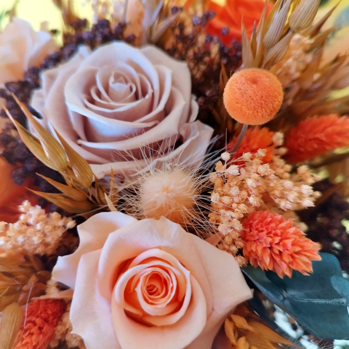 "Terre d'Amour"Bouquet de Mariée fleurs séchées mariage – Élégance Terracotta & Nature 🌿
