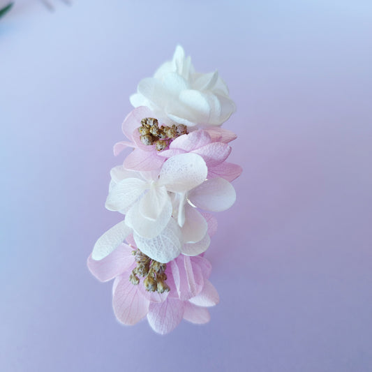"Brume Florale"Bracelet Fleuri fleurs séchées mariage – Jonc Doré &violet 💜