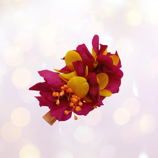 Les Croco-Fleurs barette fleurie