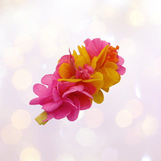 Les Croco-Fleurs barette fleurie