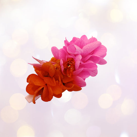 Les Croco-Fleurs barette fleurie