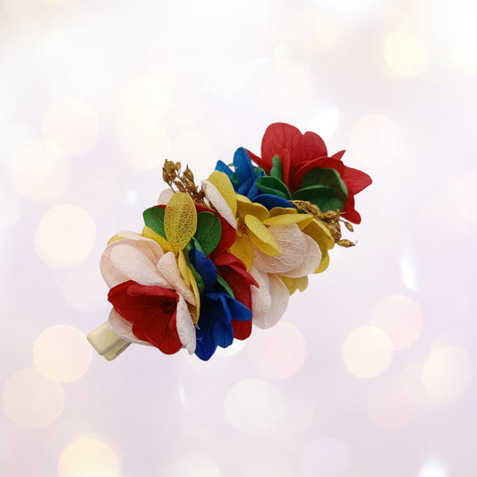 Les Croco-Fleurs barette fleurie