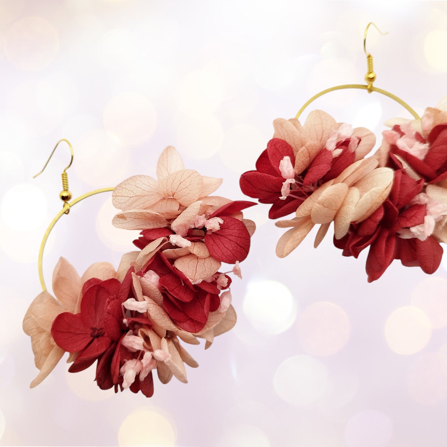 👑 L’Exigeante – "Je veux juste le meilleur (et c’est normal)."Boucles d'oreilles fleuries-