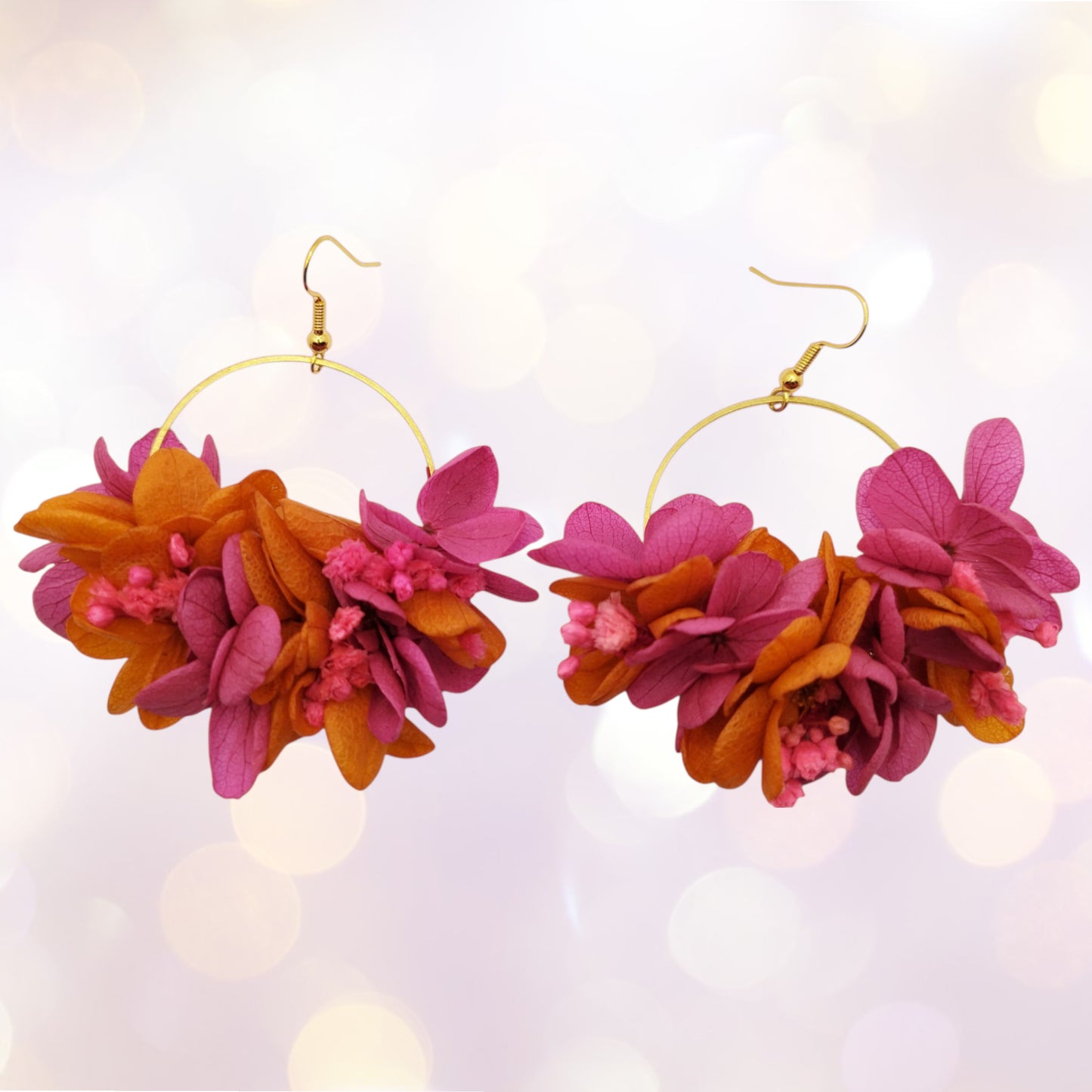 🎤 La Pipelette – "Un podcast à elle toute seule."Boucles d'oreilles fleuries-