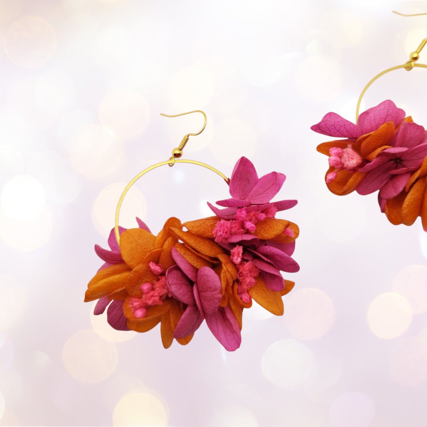 🎤 La Pipelette – "Un podcast à elle toute seule."Boucles d'oreilles fleuries-