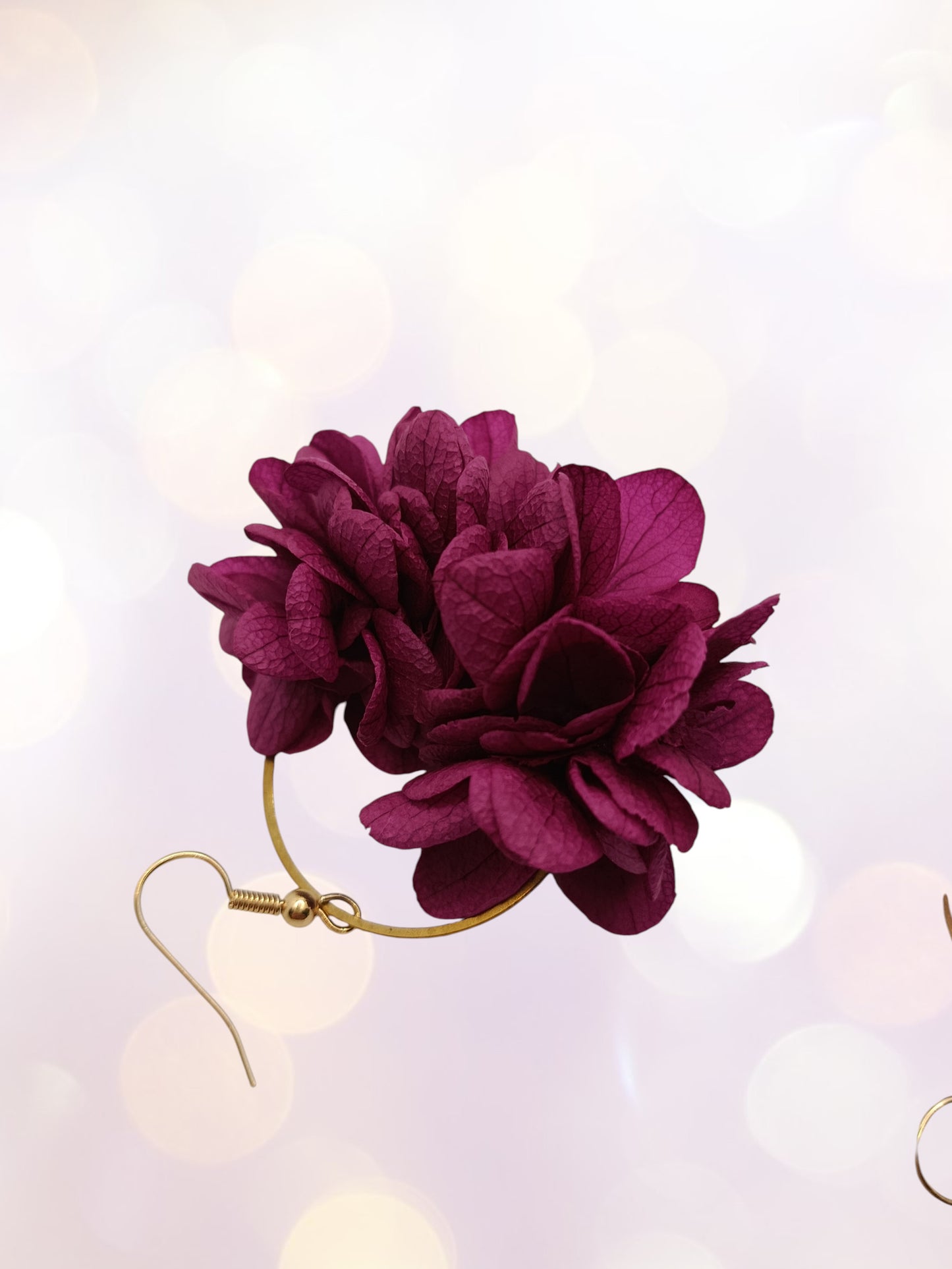 Créoles rose profond