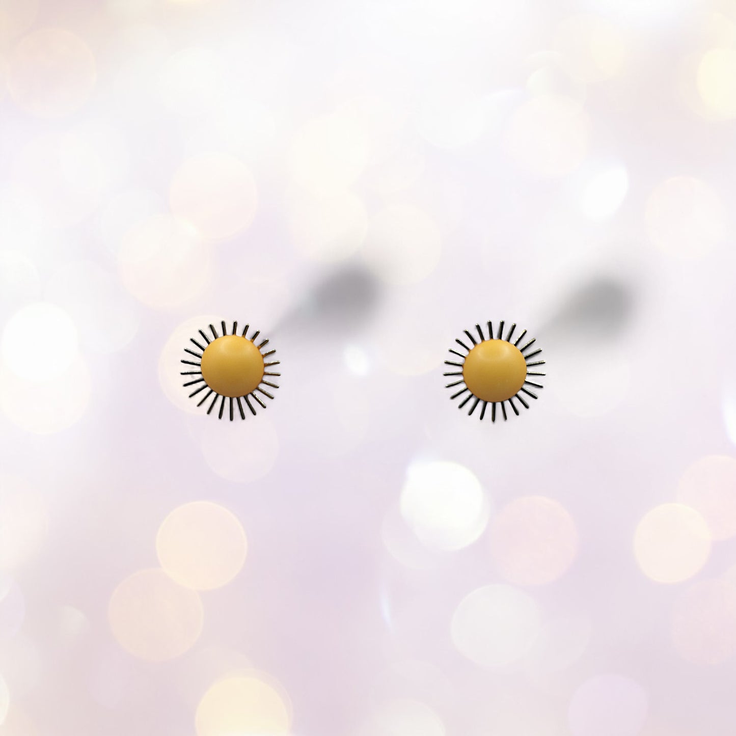 Boucles d'oreilles modulables jaune