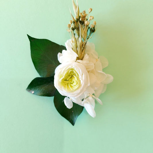 "Éveil Bohème"Boutonnière Badge fleurs séchées mariage – Élégance Florale Aimantée 🌿