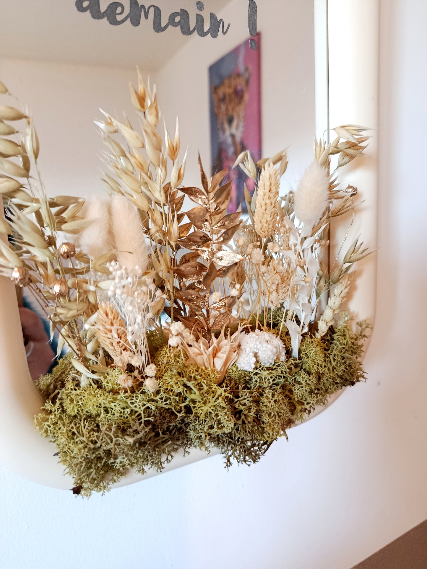 Grand miroir "Epanouis toi sans attendre demain!"