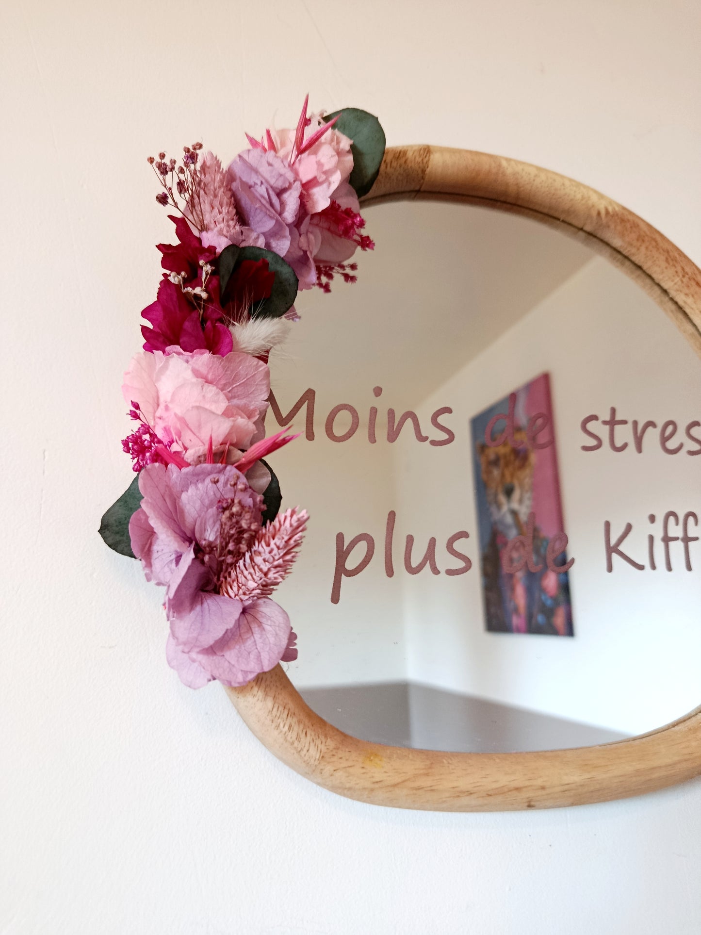 Moyen miroir "Moins de stress, plus de kiff!"