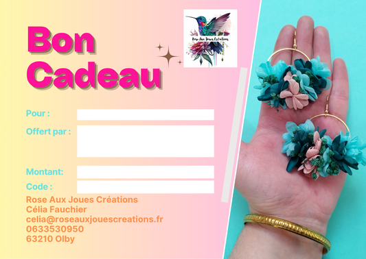 🎁 Carte Cadeau Fleurie