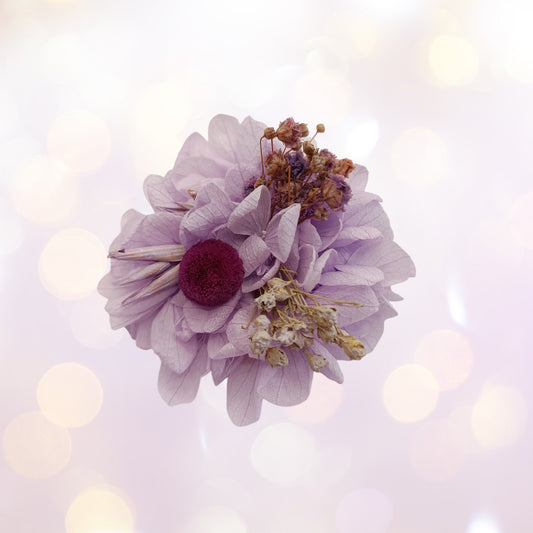 Les Croco-Fleurs barette fleurie ronde