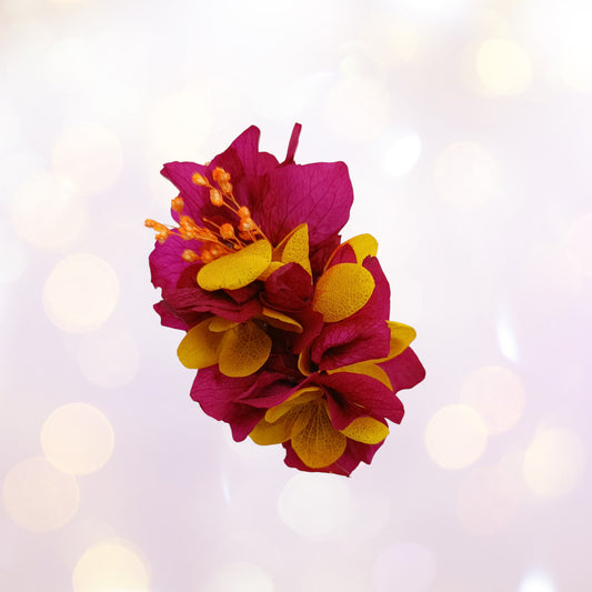 Les Croco-Fleurs barette fleurie