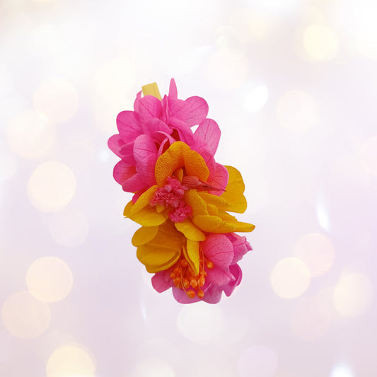 Les Croco-Fleurs barette fleurie