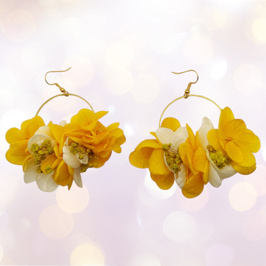 💖 L'Optimiste – "Tout va bien (jusqu’à preuve du contraire)"Boucles d'oreilles fleuries-