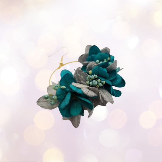 😵‍ La Stressée – "Anxieuse, mais ultra organisée."Boucles d'oreilles fleuries-