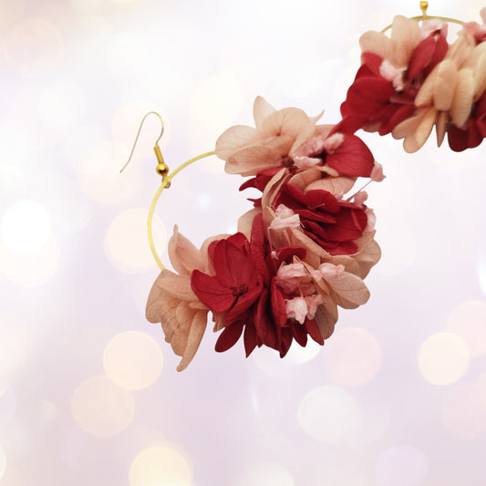 👑 L’Exigeante – "Je veux juste le meilleur (et c’est normal)."Boucles d'oreilles fleuries-