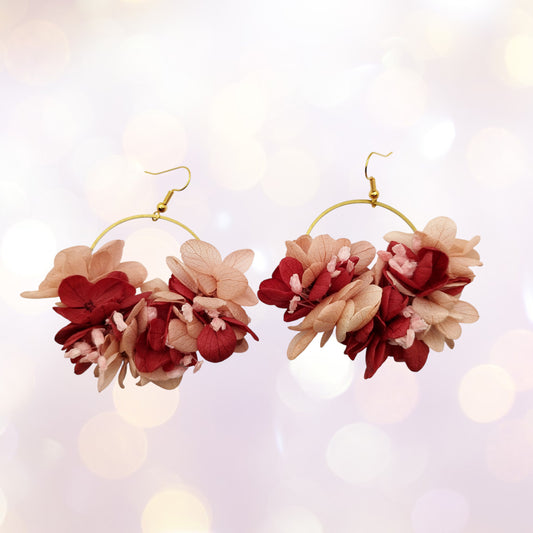 👑 L’Exigeante – "Je veux juste le meilleur (et c’est normal)."Boucles d'oreilles fleuries-