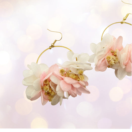 🌹 La Romantique – "Cœurs, fleurs et (un peu trop de) feels"Boucles d'oreilles fleuries-