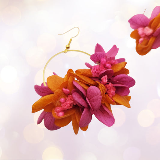 🎤 La Pipelette – "Un podcast à elle toute seule."Boucles d'oreilles fleuries-