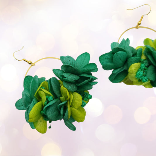 🌱 L'Écolo – "Je trie même mes émotions"Boucles d'oreilles fleuries-
