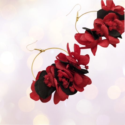 🔥 La Connasse – "Sarcasme en option (ou pas)."Boucles d'oreilles fleuries-