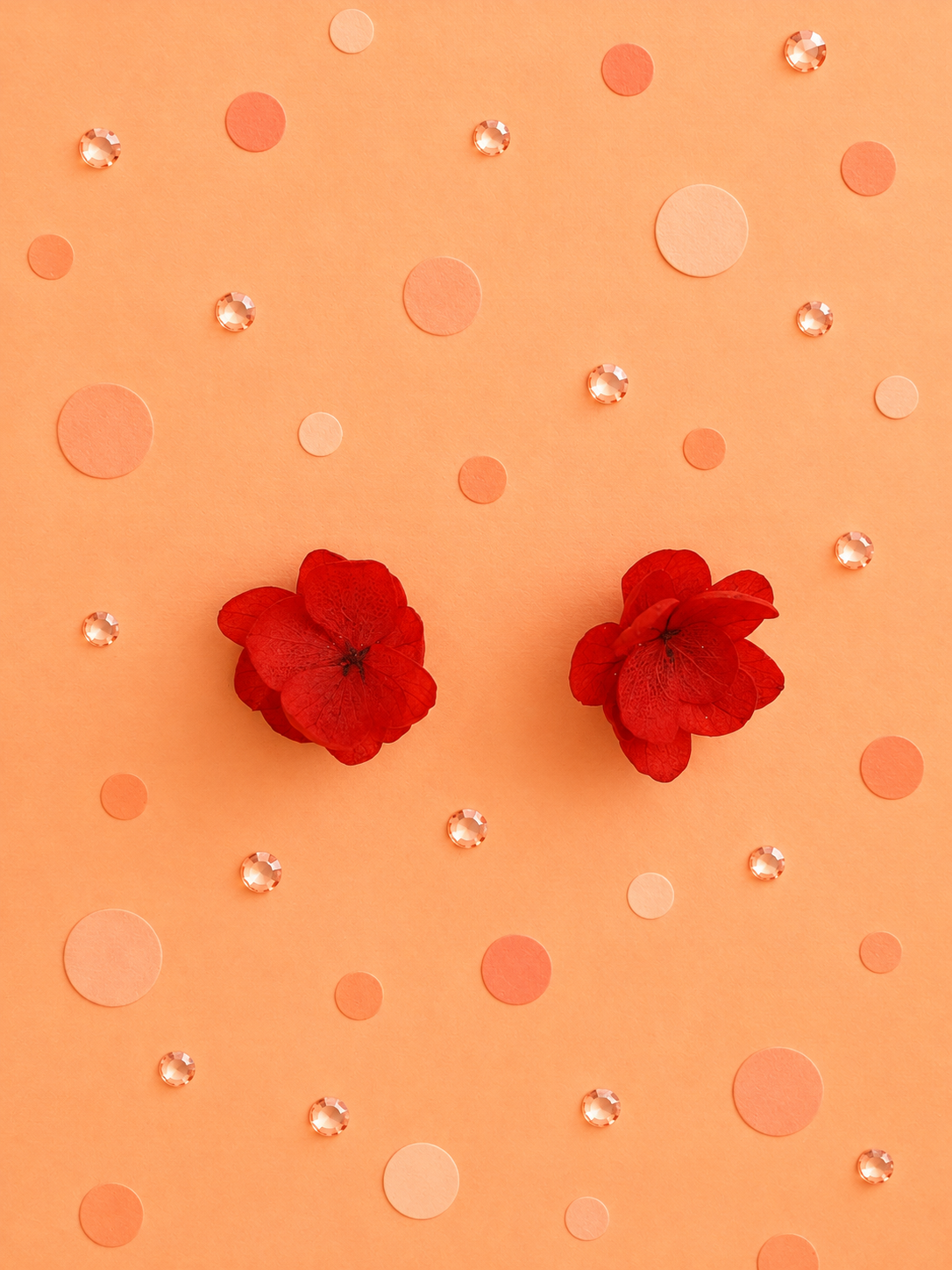 Puces d oreilles fleuries en hortensia stabilise et acier inoxydable disponibles en 14 coloris