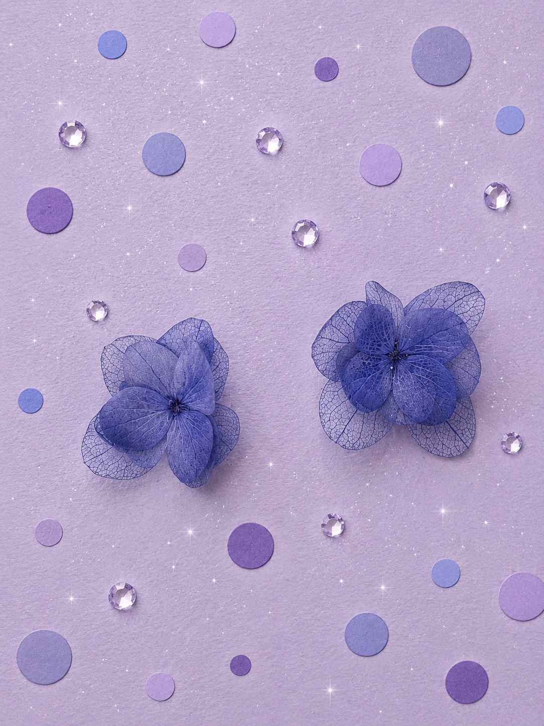Puces d oreilles fleuries en hortensia stabilise et acier inoxydable disponibles en 14 coloris