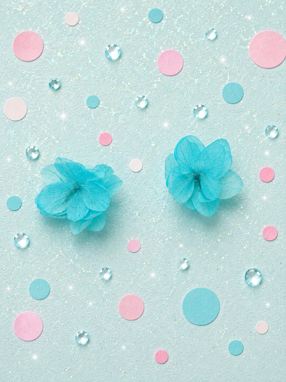 Puces d oreilles fleuries en hortensia stabilise et acier inoxydable disponibles en 14 coloris
