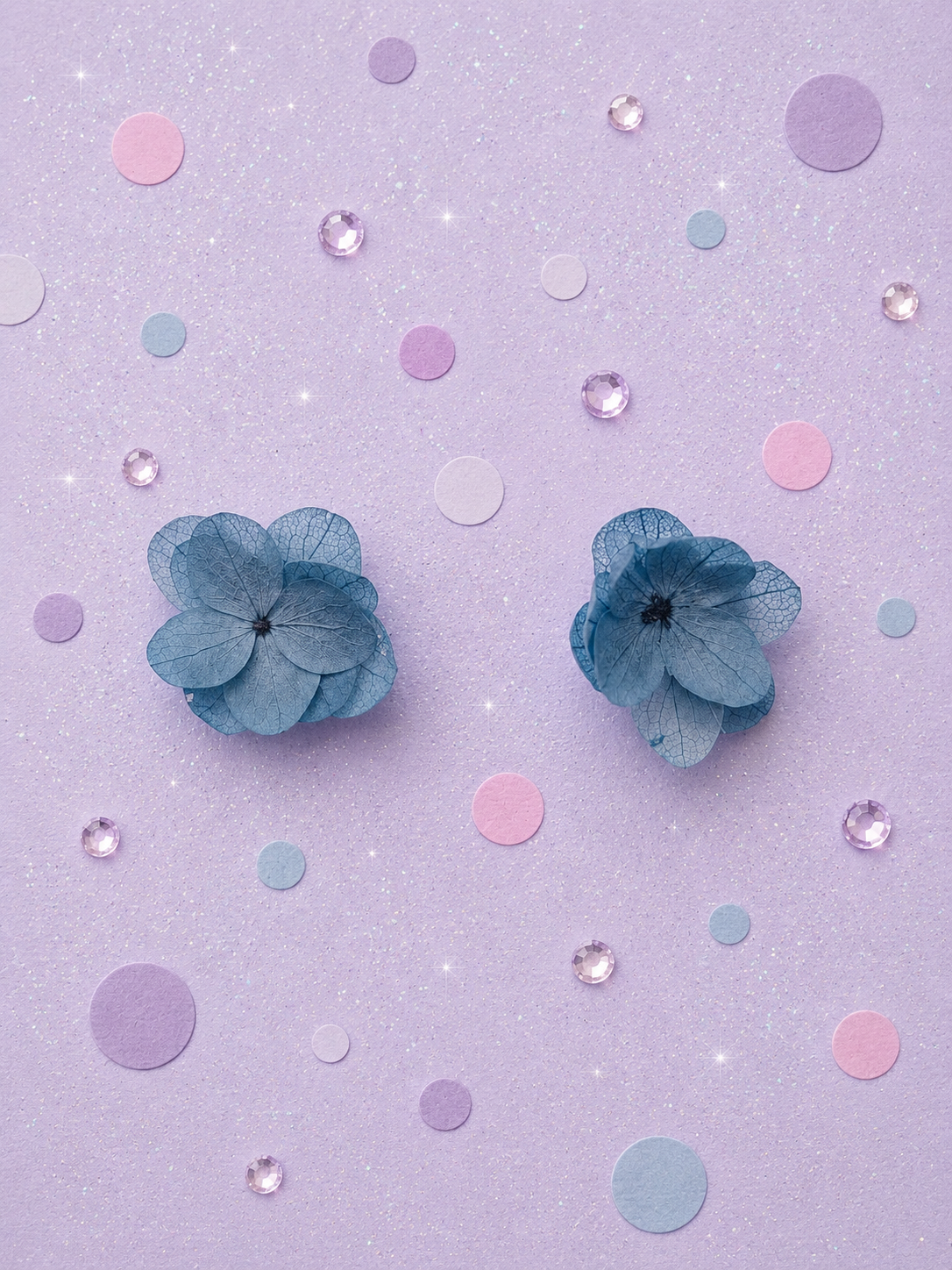 Puces d oreilles fleuries en hortensia stabilise et acier inoxydable disponibles en 14 coloris