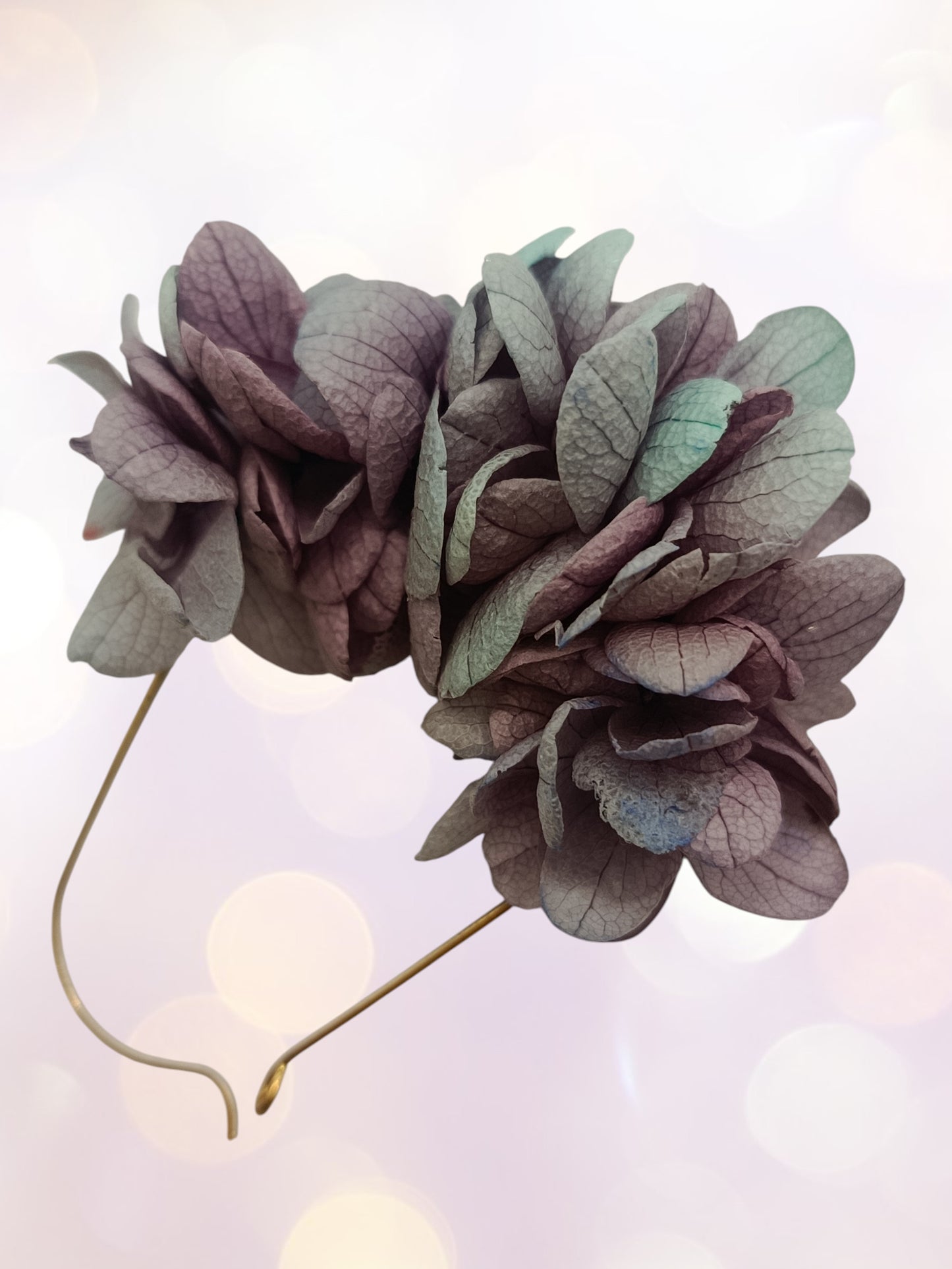 Dormeuses bleu/violet/gris